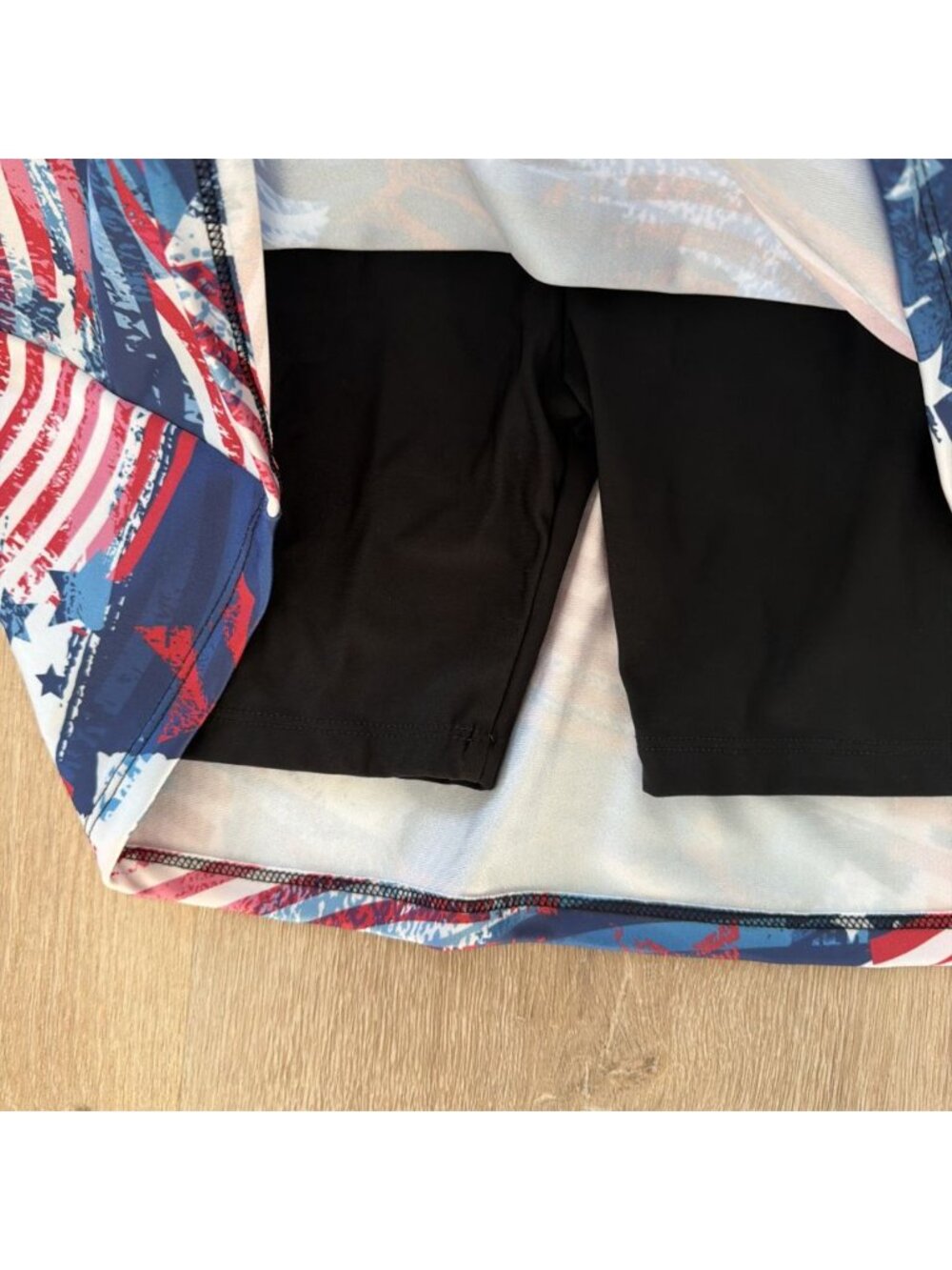 B Skinz Women's American Print Skort Tennis Pickleball Size XL (2) - Picture 3 of 7